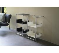 Pool 82 S Leaning shelf / Shoe rack Mox - MOX POOL 82S SCH WEISS