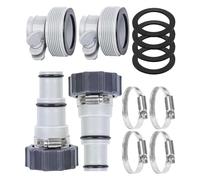 Pool Adapters, Replacement Pipe Kit | With Clamp and Washer, Adapter Connector Compatible with 38 mm and 32 mm | For Ground Connection External Filter
