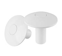 Pool Anchor Sockets Covers, for In-Ground Swimming Pool Ladders & Handrails, Set of 2 Units - White (It fits Perfectly in The Standard Holes of The handrail