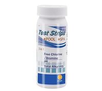 Pool and Spa Test Strips 50 Pcs 3-Way Hot Tub Test Kit Testing for Free Chlorine/Bromine, Total Alkalinity, and pH (3 IN 1)