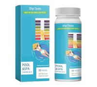 Pool and Spa Test Strips - 50 Pcs, Three in Kit, Accurate Ph Chlorine Alkalinity Reading, Quick Comparison Design for Water Quality | Strips for Swimming Pools Spas Hot Tubsy