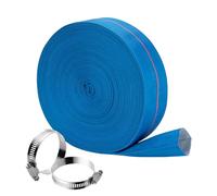 Pool Backwash Hose 1.5"x100ft Heavy Duty Flexible PVC Water Discharge Hose