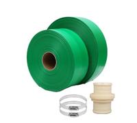 Pool Backwash Hose, 33 Feet Fire Hose Layflat Discharge Pipe Multiple Sizes for Water Pumps Draining and Irrigation(1.5in)