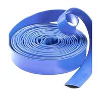 Pool Backwash Hose, PVC Coated Lay Flat Hose Discharge Drainage Pool Backwash Submersible Pump Multiple Sizes(20m,1.2-inch)