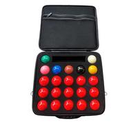 Pool Ball Case - 35x35cm Billiard Ball Case, Quick Pick Up System | Padded Pool Bag with 22 Compartments Organization Layout, Storage Box for Balls for Outdoor Sports Travel