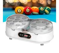 Pool Ball Cleaner, 16 Balls Billiards Cleaning with Smart Touch Lcd & Voice Guide, Pool Ball Polisher for Billiards and Snooker Balls White
