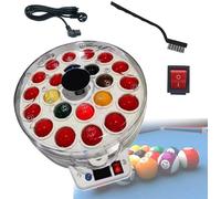 Pool Ball Cleaner and Polisher Machine, Pool Ball Cleaner Billiard Ball Polishing Cleaning Machine, Electronic Pool Ball Polishing and Cleaning for 16 Billiard and 22 Snooker Balls 22ballSnooker