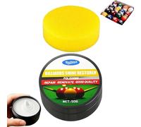 Pool Ball Polish - 50g Cleaning Wax Shine,Long Lasting Polisher,Pool Ball Shine Wax,Billiard Cleaner Restorer,Restorer for Sport Outdoor Stick Cues Beginners Women Men Professionals Beginners Players