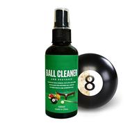 Pool Ball Polisher, 100 ml in Small Bottle - Mild Stain Remover Agent, Pool Ball Cleaner and Polisher | For Grime, Bowling and Golf, and Anti-Dirt Maintenance
