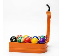 Pool Ball Rack Press-Type Launcher, Precision Billiards Training Rack Pro for Snooker & Nine Ball Practice, Portable Triangle Ball Setter with Anti-Slip Base, Single-Player Skills Trainer Equipment