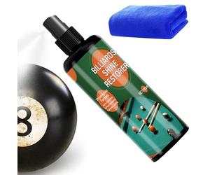 Pool Ball Reset Polishing | Gentle Pool Table Cleaning Spray With Towel - 100ml - Pool Ball Spray | For Men Ladies Youth & Family