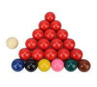Pool Balls Billiard Balls Set Resin Lime Powder Pigment Snooker Balls, 22Pcs 2.1in Snooker Billiard Pool Table Balls Set for Official Game Ball, British Billiard