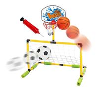 Pool Basketball Hoop - Basketball Hoop Pool,with Pump and Football Waterproof Portable Door Frame for Lake Beach Gym Backyard Kids Adults School