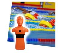 Pool/Beach And River Rescue Dummy, Fire Training, For Water Competitions With Three Injection Holes(Orange)