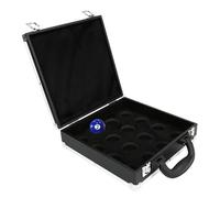 Pool Billiard Balls Box with Stainless Steel Latches Foam Padded Interior Storage Box/Cover (1 Pack)