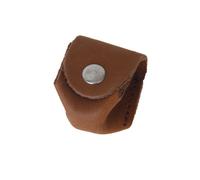 Pool/Billiards/Snooker Artificial Leather Cue Chalk Holder Pouch with Lip and Snap---Brown