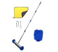 Pool Brush with Removable Telescopic Handle, Pool Brush with Removable Head, for Corner, Floor, Wall, Spa, Bathtub, Kitchen, Patio, Gym