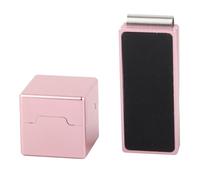 Pool Chalk Holder, Aluminum Alloy + Iron Magnetic Pool Table Stick Chalk Box with Belt Clips Cue Holder Cue for Billiards