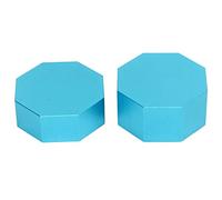 Pool Chalk Holder, Billiard Chalk Holder Cue with Iron Sheet Aluminium Alloy Octagonal Universal Billiard Box/Cover for Accessory (Blue)