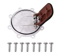 Pool Check Valve Replacement Kit for Spring Check Valve Parts 7235 7305 7511 7512 Compatible, Saltwater Pool Valve Flapper with Lid O-For Ring and Screws(Brown)