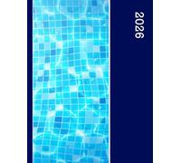 Pool cleaner appointment book 2026: Pool cleaning client book: Yearly overview / Month to view calendar / Daily appointments with 15 min slots (6am - 9pm) / Client contacts section / Notes