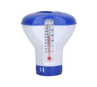 Pool Cleaning Tablet Floating Chlorine Chemical Dispenser Cleaner with Thermometer