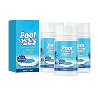 Pool Cleaning Tablets for Crystal Clear Water Fast-Acting Water Clarifier Clears Dull, Hazy or Cloudy Water, Maintains Water Balance Ideal for Small Pools & Spas (3pcs)