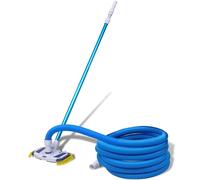 Pool Cleaning Tool Vacuum with Telescopic Pole and Hose Sweep Broom vidaXL