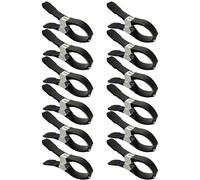 Pool Clips - 4.72 Inch Stainless Steel Clamp for Windproof Grip, Secure Lock with Heavy Duty Function, Tarp Clip for Outdoor Patio Lawn Beach Deck, Silver Metal, 12 Piece Set