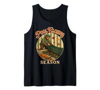 Pool Closing Season Bear Pool Boy Autumn Tank Top