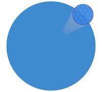 vidaXL Floating PE Solar Pool Flim 381 cm Black and Blue Pond Cover Protector