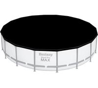 Pool Cover for Above Ground Pools Bestway Round Cover, 4.88 and 5.49 m - Black
