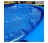 Pool Cover，，Inflatable Solar Dome Cover for Above Ground Pools - 21ft, 24ft, 27ft, 36ft Round Solar Heat Retaining Blanket with Grommets & Wrapping Edge, DIY Blue Bubble Film (9.1m/30ft)