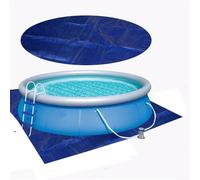 Pool Cover Rectangular 8 Ft for Garden Paddling Pools Approx 1.85 x 2.85 Meters Waterproof UV Resistant Polyethylene Fabric Reduces Use