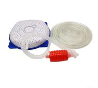 Pool Cover Water Remover Non Electric Siphon Kit for Above Ground Pools, Manual Drain Hose System for Winter Maintenance and Rainwater Removal, Portable