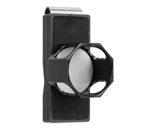 Pool Cue Chalk Box/Cover Silent Clamp/Holder Magnetic Convenient Portable One Piece Billiard Chalk Holder Belt Clamp/Holder for Tournaments (Black)