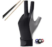 Pool Cue Gloves, Pool Gloves Left Hand | Performance Gloves for Pool Shooters | Professional Elastic Pool Gloves, Non Slip Fingerless Left Hand Mittens