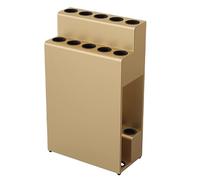 Pool Cue Holder, Floor-Standing 10-Cue Capacity, Portable Storage for Game Rooms and Bars