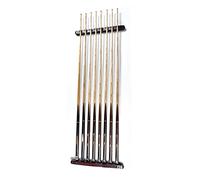 Pool Cue Rack 8 Pool Stick Holders, Wall Mounted Wooden Pool Cue Rack With Cue Clips, Suitable For Billiard Bar Clubs And Billiard Players