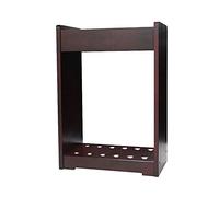 Pool Cue Rack Billiard Floor Wooden Stick Rack Snooker Cabinet Style Ball Cue Stand,Fishing Rod Rack,Holds 6/12 Cues & Ball Set,Space Saving Durable / 12 Holes