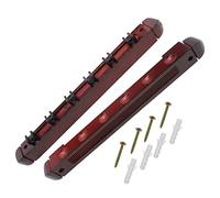 Pool Cue Rack Pool Stick Holder Wall Mounted Table Sticks Wooden 6 Holes Pool Cue Holder Pool Balls Billiard for Game Room Pool Bars Clubs Billiard Players