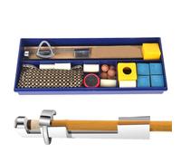 Pool Cue Repair - Complete Queue Repair Kit, Pool Queue Tips, Queue Clamp Tools, Billiard Shaping Crituber | Ideal for maintenance of pool tables and gender tip replacement accessories