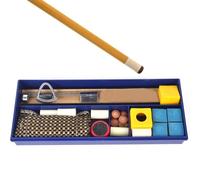 Pool Cue Repair Kit - Billiard Stick Clamps - Tool Kit, Maintenance Package by Cue | Game Table Accessories for Tips Replacement, Simple Cues Fix Equipment, Compact Repair Tools for G