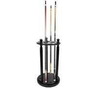 Pool Cue Stick Holder, 9 Pool Stick Holder, Wood Billiard Cue Rack, Floor Stand Billiards Rack, Round Freestanding Billiard Cue Rack, Pool Table Accessories Hold 9 Cues, 40*71.5cm, for Billiard Room