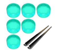 Pool Cue Tip Replacement - 1.46cm Acrylic High Hardness Break Jump Accessory | Billiard Stick Repair Part, Durable Anti Scratch Performance Upgrade For Game Practice Competition