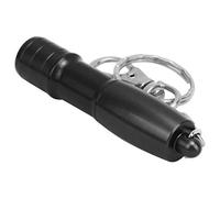 Pool Cue Tip Shaper, Pool Cue Shaper Tip with Keychain Aluminum Billiard Pricker Stick Skin Piercing Needle Pricking Pin for Help to Better Preserve Chalk (Black)