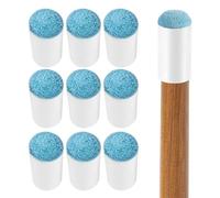 Pool Cue Tips - 10 Piece Pool Cue Tip | Cue Tips - 12mm 13mm Artificial Leather Nylon Pool Cue Tips | Slip on Cue Tips