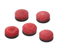 Pool Cue Tips Replacement round Shape with Extreme Durability and Effortless Installation 5pcs Multi-layered Cow Leather for Snooker and Billiard Cues for Long Gaming Sessions