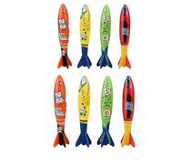 Pool Dive Toys for Kids - 4 Pack Gliding Shark Swimming Toys, Underwater Fun Bath & Pool Games, Colorful