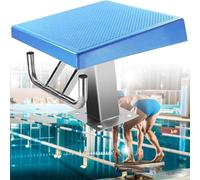 Pool Diving Board Standard Platform for Swim Competition Training, Stainless Steel with 600 Lbs Capacity, Diving Starting Block for Inground Pools